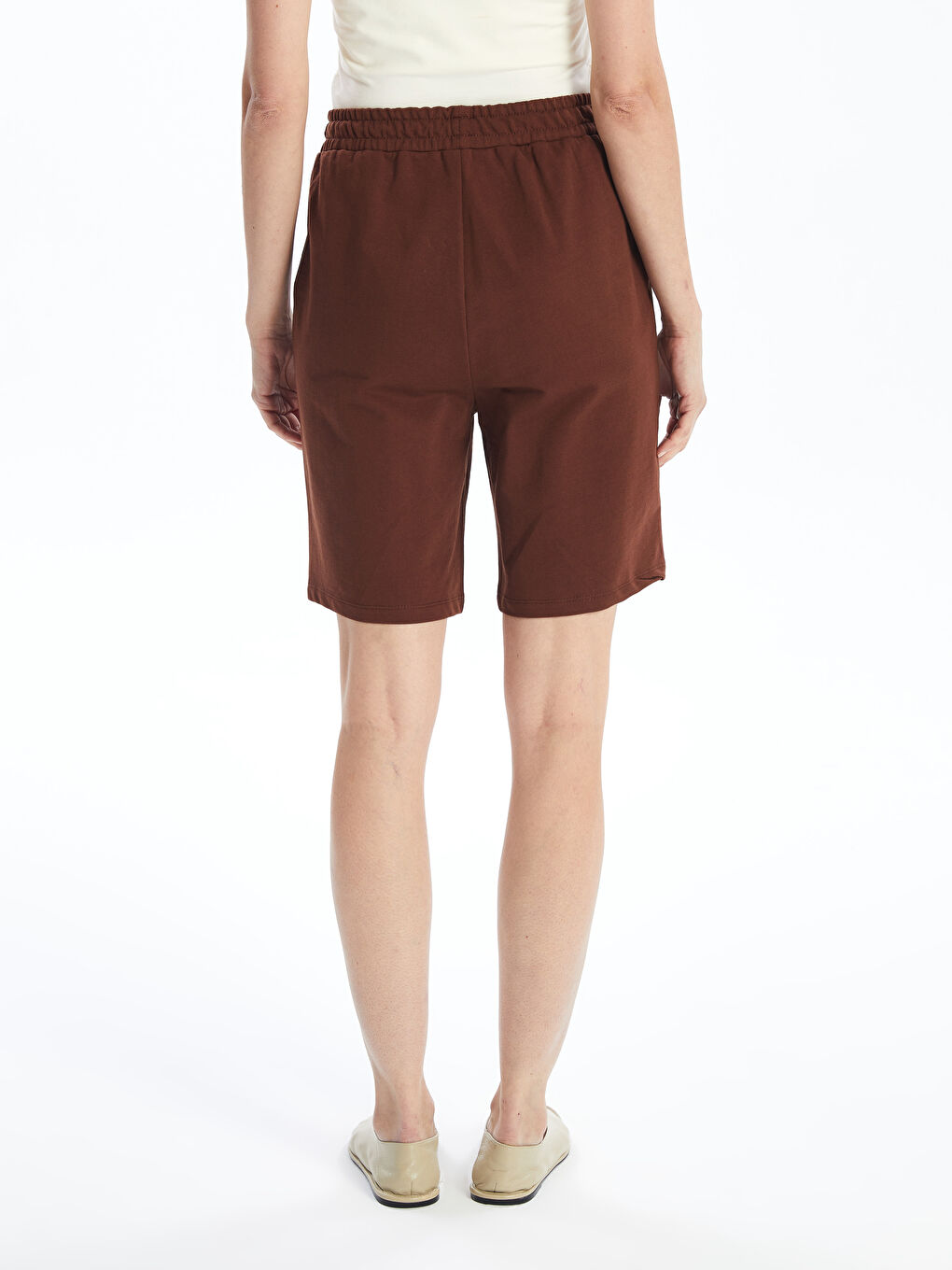Women's Elastic Waist Regular Shorts -S4IM46Z8-KDY