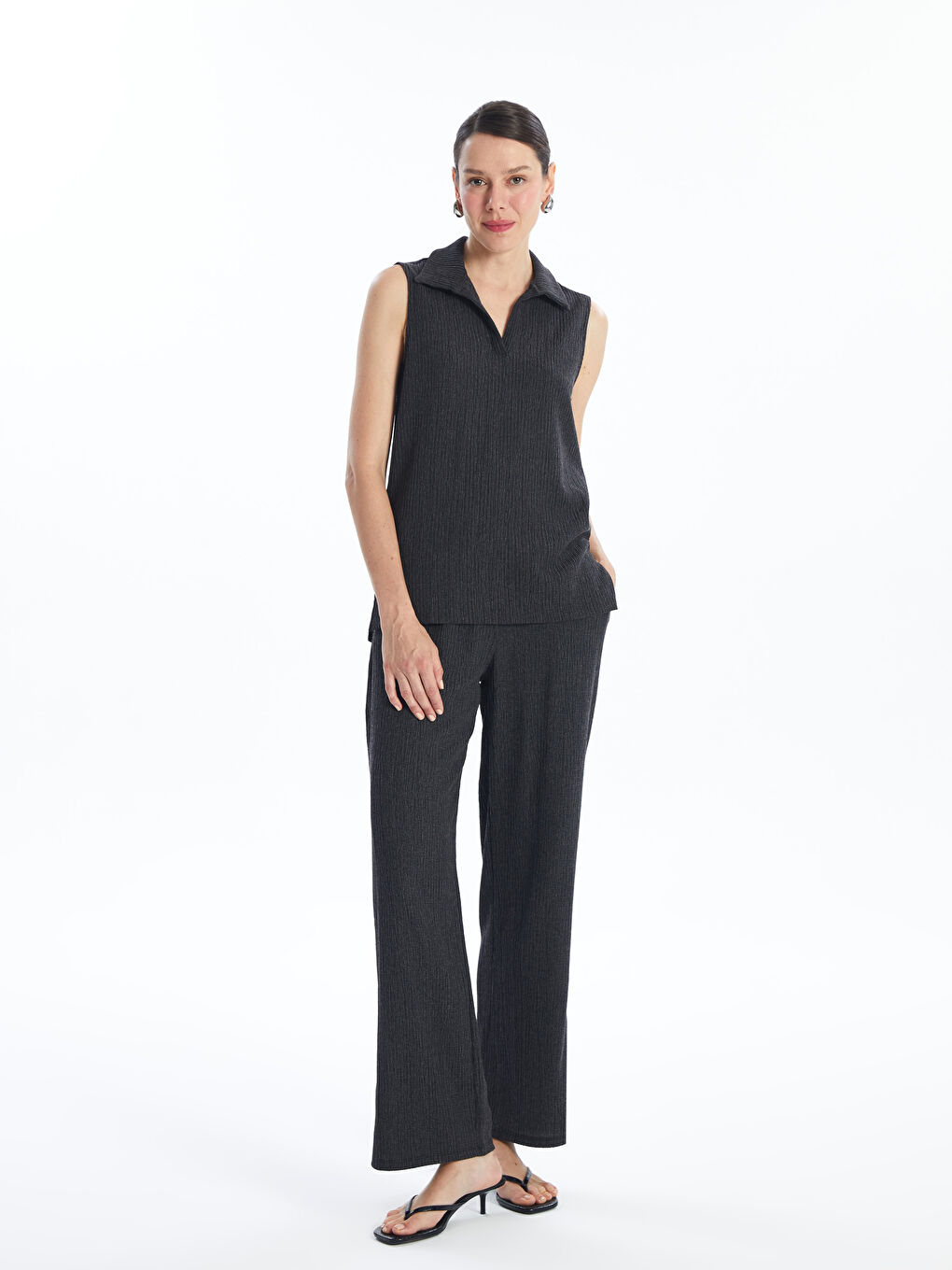 Elastic Waist Regular Bell-Bottoms Women's Trousers -S4IM71Z8-CVL