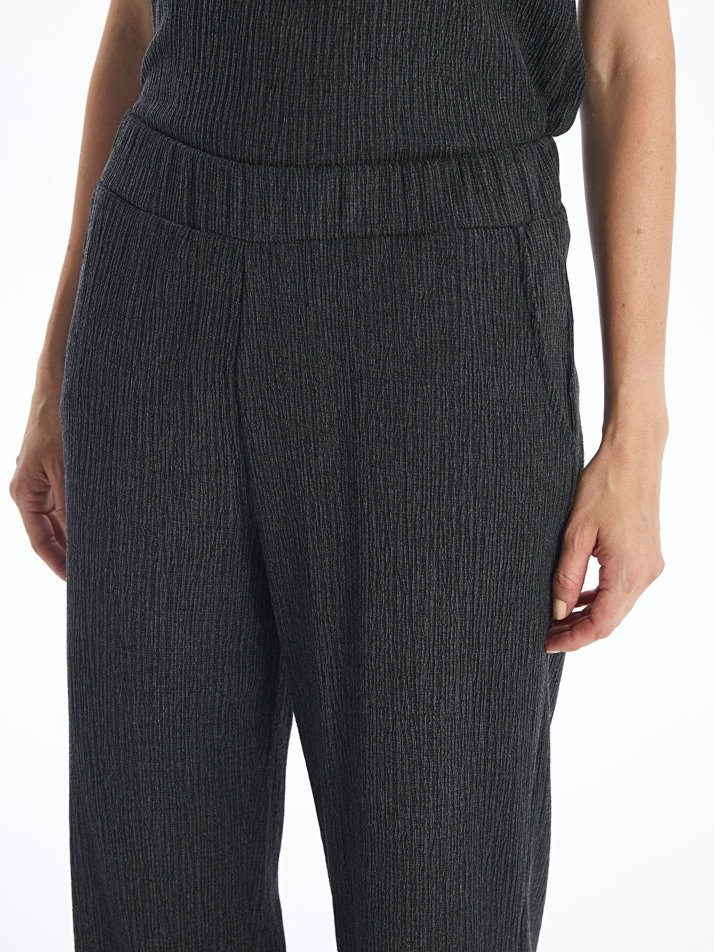 Elastic Waist Regular Bell-Bottoms Women's Trousers -S4IM71Z8-CVL