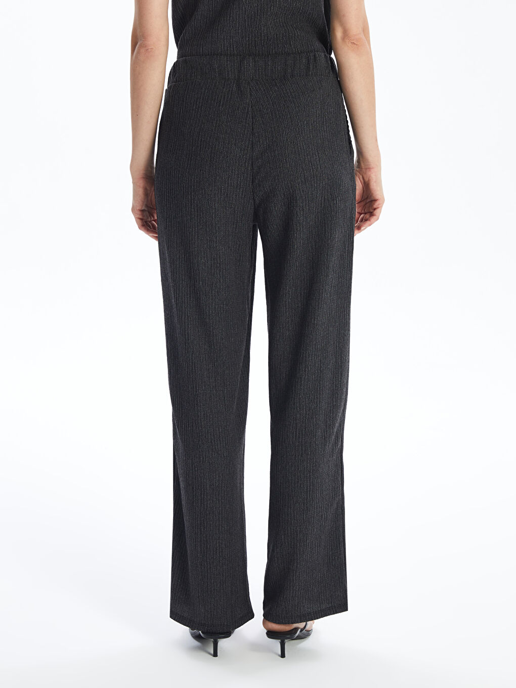 Elastic Waist Regular Bell-Bottoms Women's Trousers -S4IM71Z8-CVL