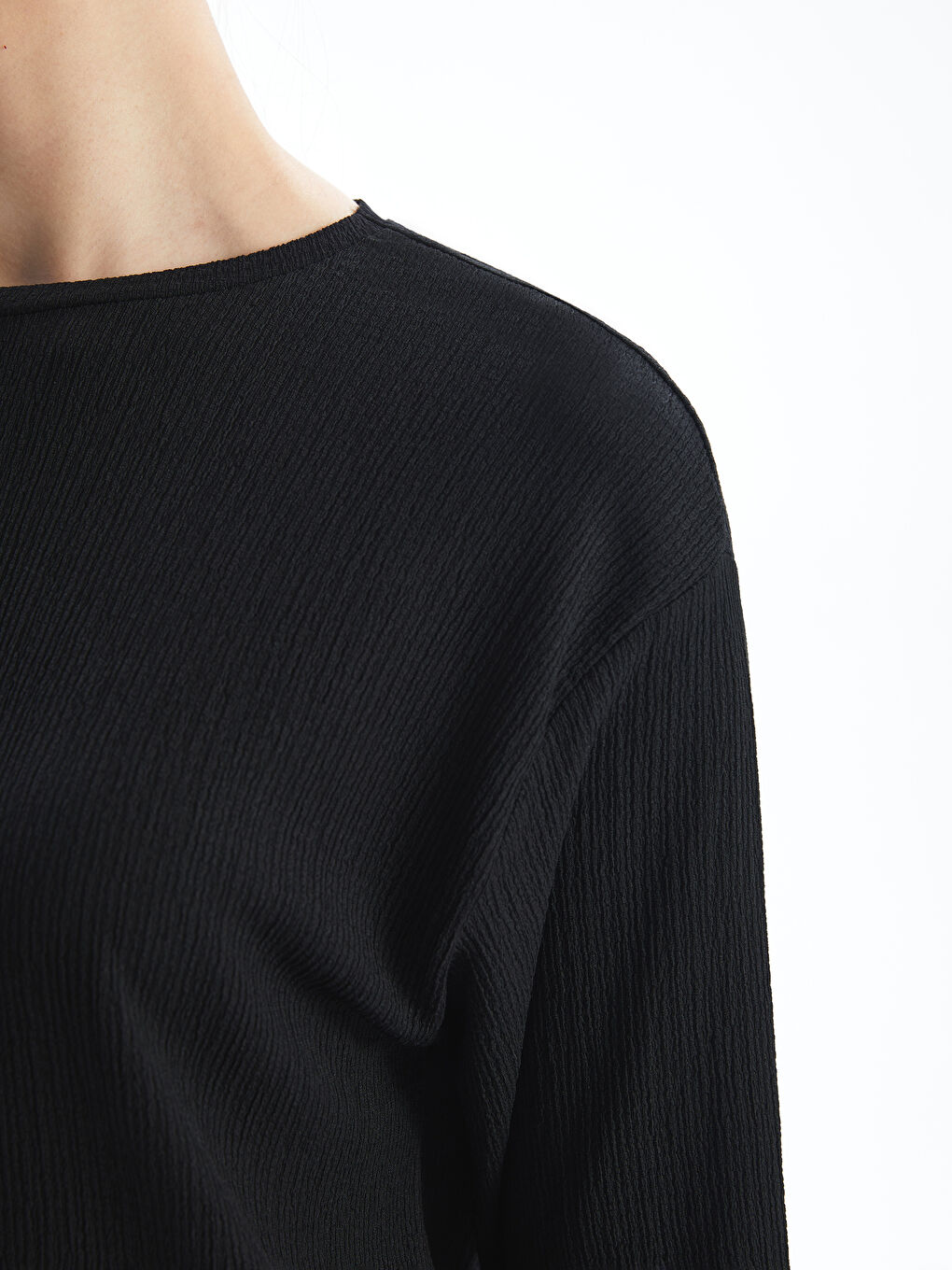 LCWAIKIKI Basic Crew Neck Plain Long Sleeve Women's T-Shirt -S4IM81Z8-CVL