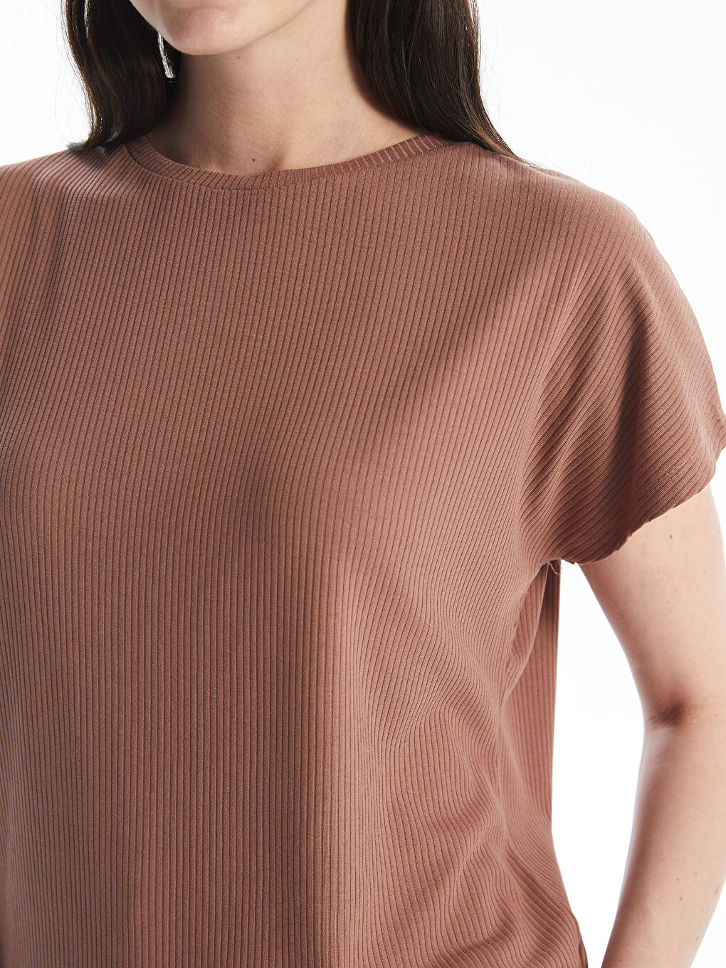 Crew Neck Regular Short Sleeve Women's T-shirt -S4IN00Z8-R1X