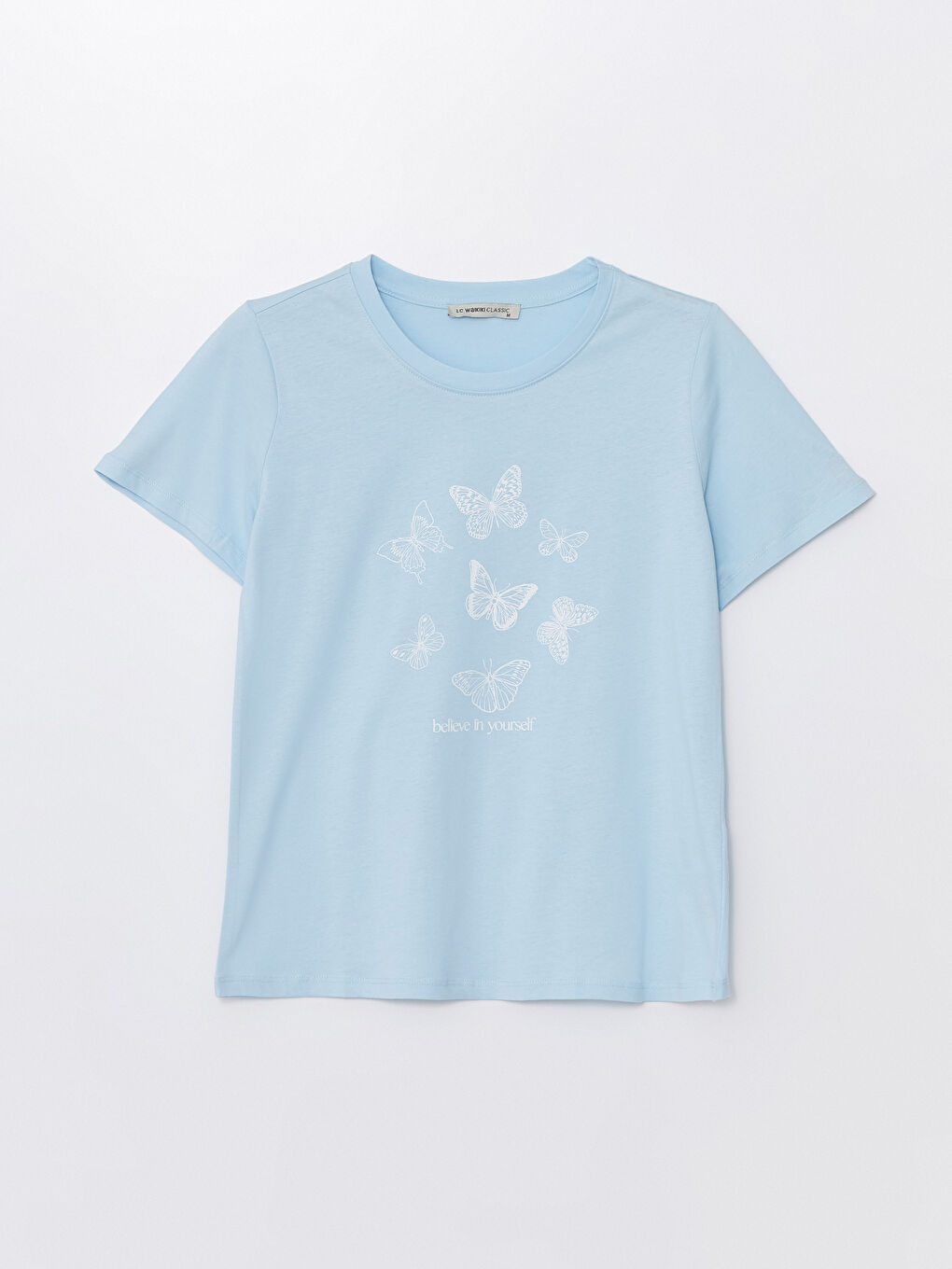 Crew Neck Printed Short Sleeve Women's T-Shirt -S4IN06Z8-GA8