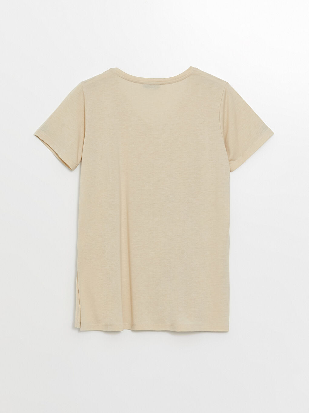 V Neck Printed Short Sleeve Women T-Shirt -S4IN17Z8-KPL