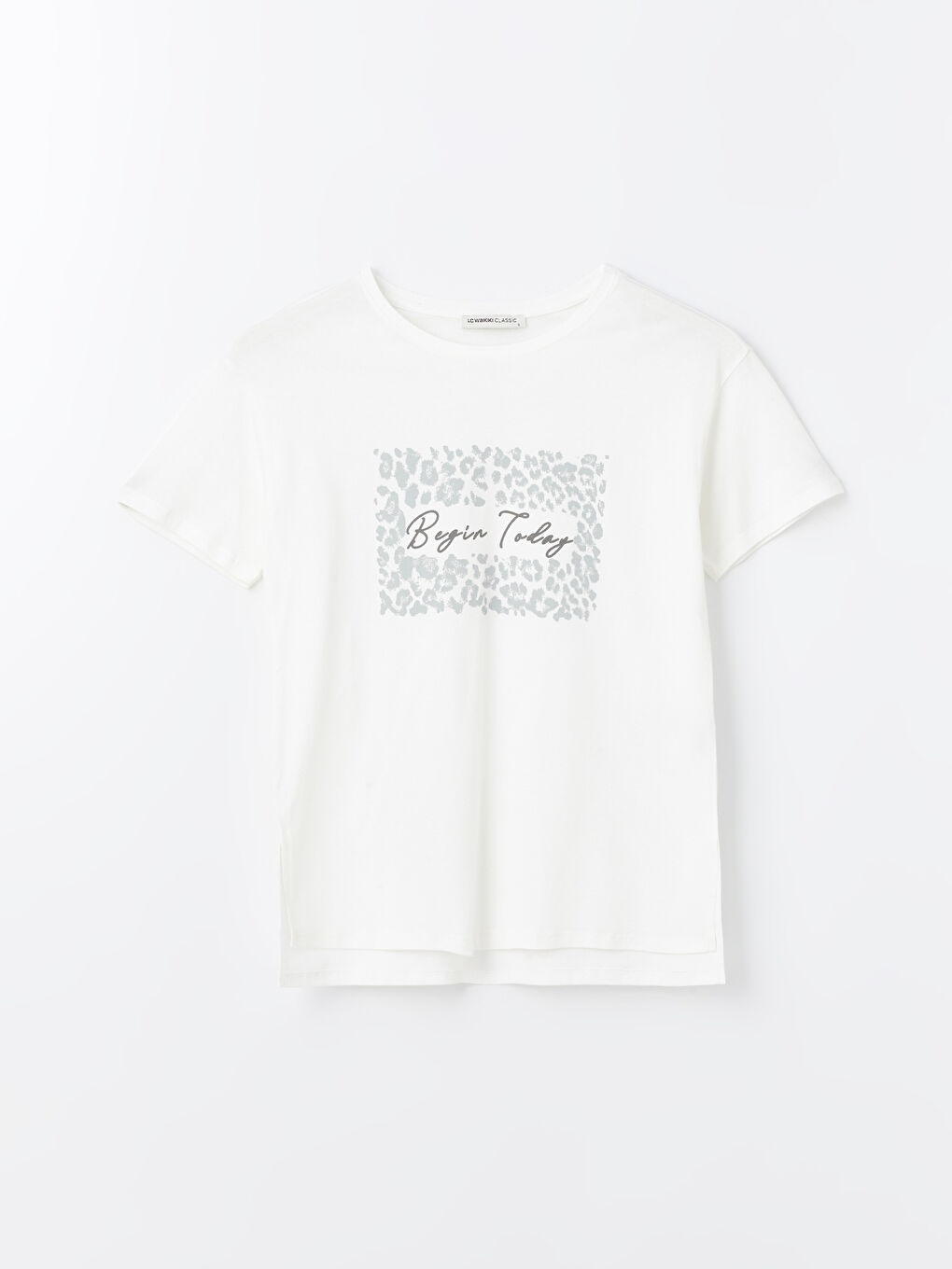 Crew Neck Printed Short Sleeve Women's T-Shirt -S4IN36Z8-R9J