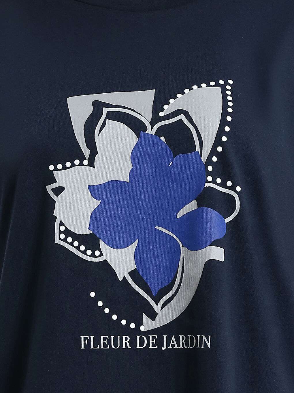 بلوز یاخە خڕ نەخشدار قۆڵ کورت بۆ ژنان-4