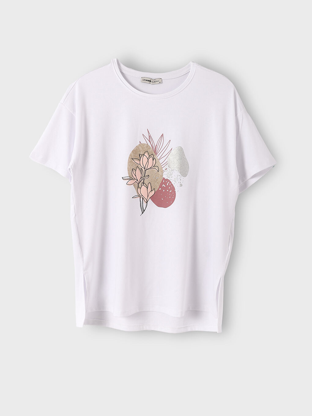 Crew Neck Printed Short Sleeve Women's T-Shirt -S4IN83Z8-R9J