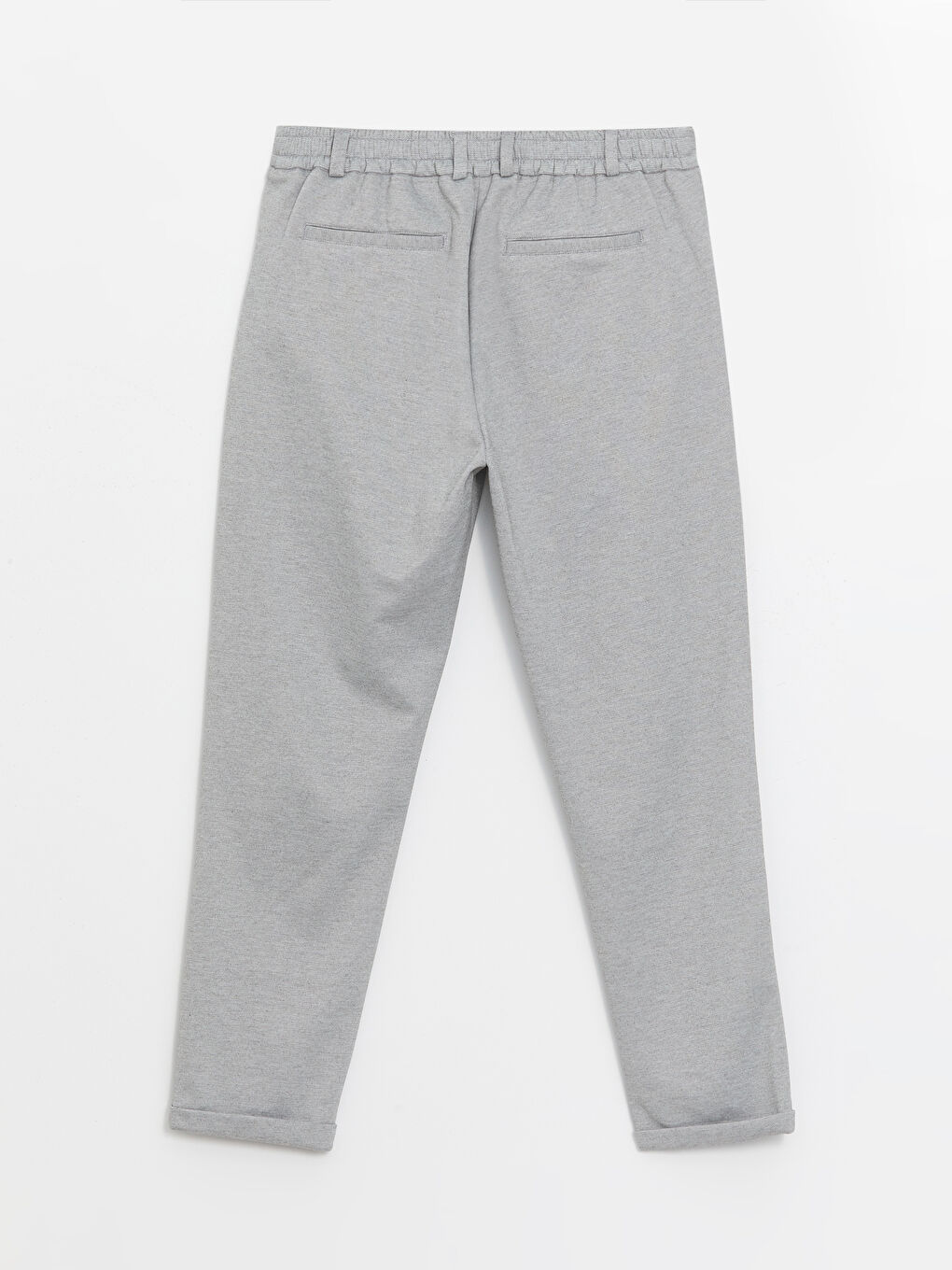 Gri Dar Kalıp Erkek Chino Pantolon-6