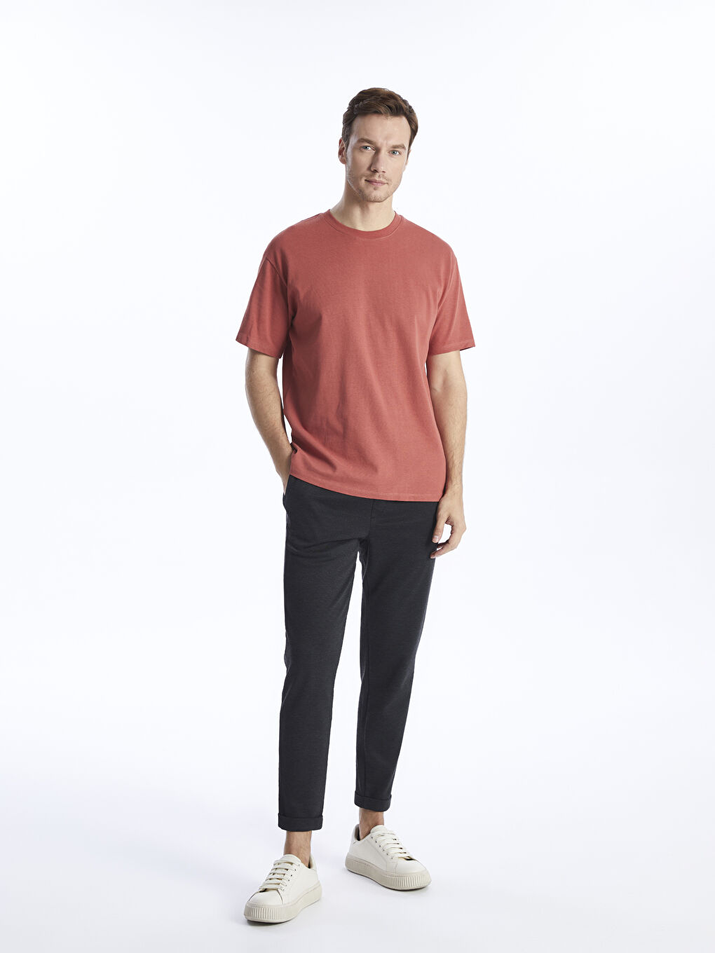 Antrasit Dar Kalıp Erkek Chino Pantolon