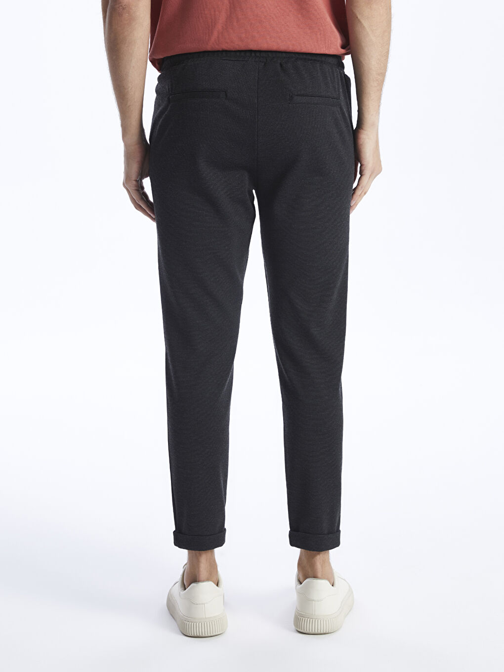 Antrasit Dar Kalıp Erkek Chino Pantolon-3