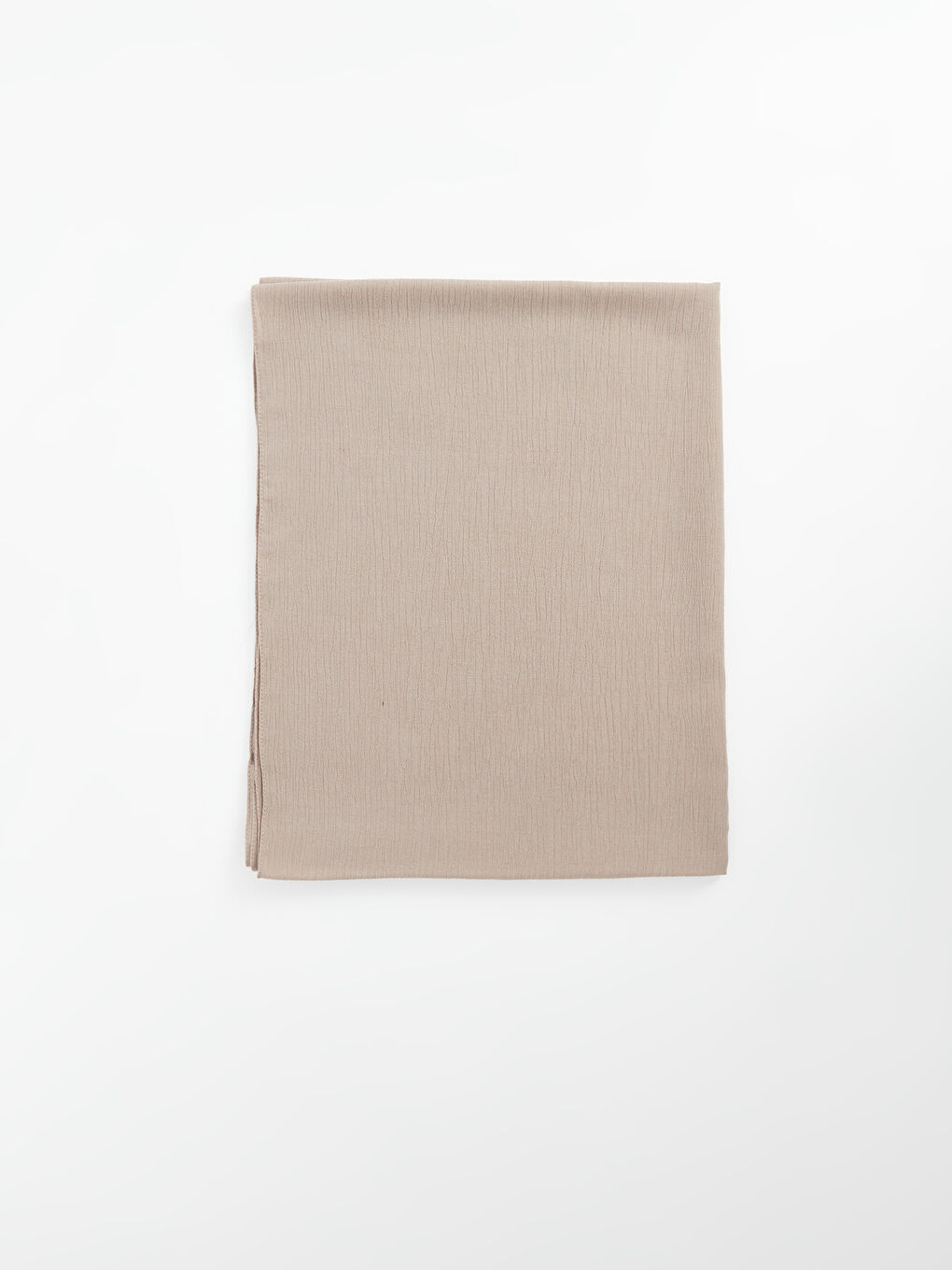 Bej Düz Dokuma Kadın Şal