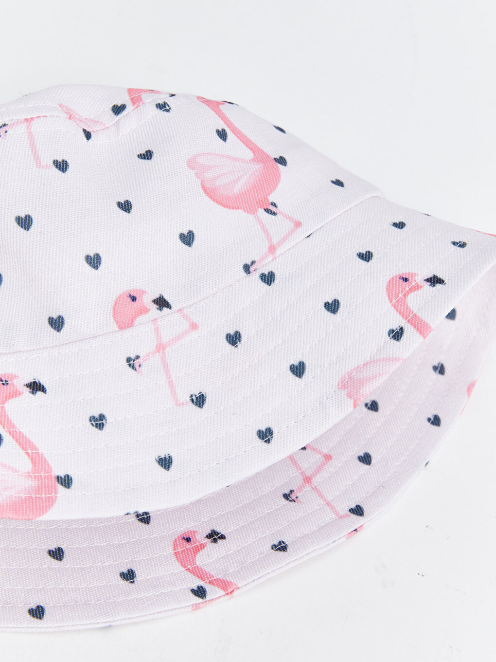 Karışık Flamingo Baskılı Kız Çocuk Bucket Şapka-2