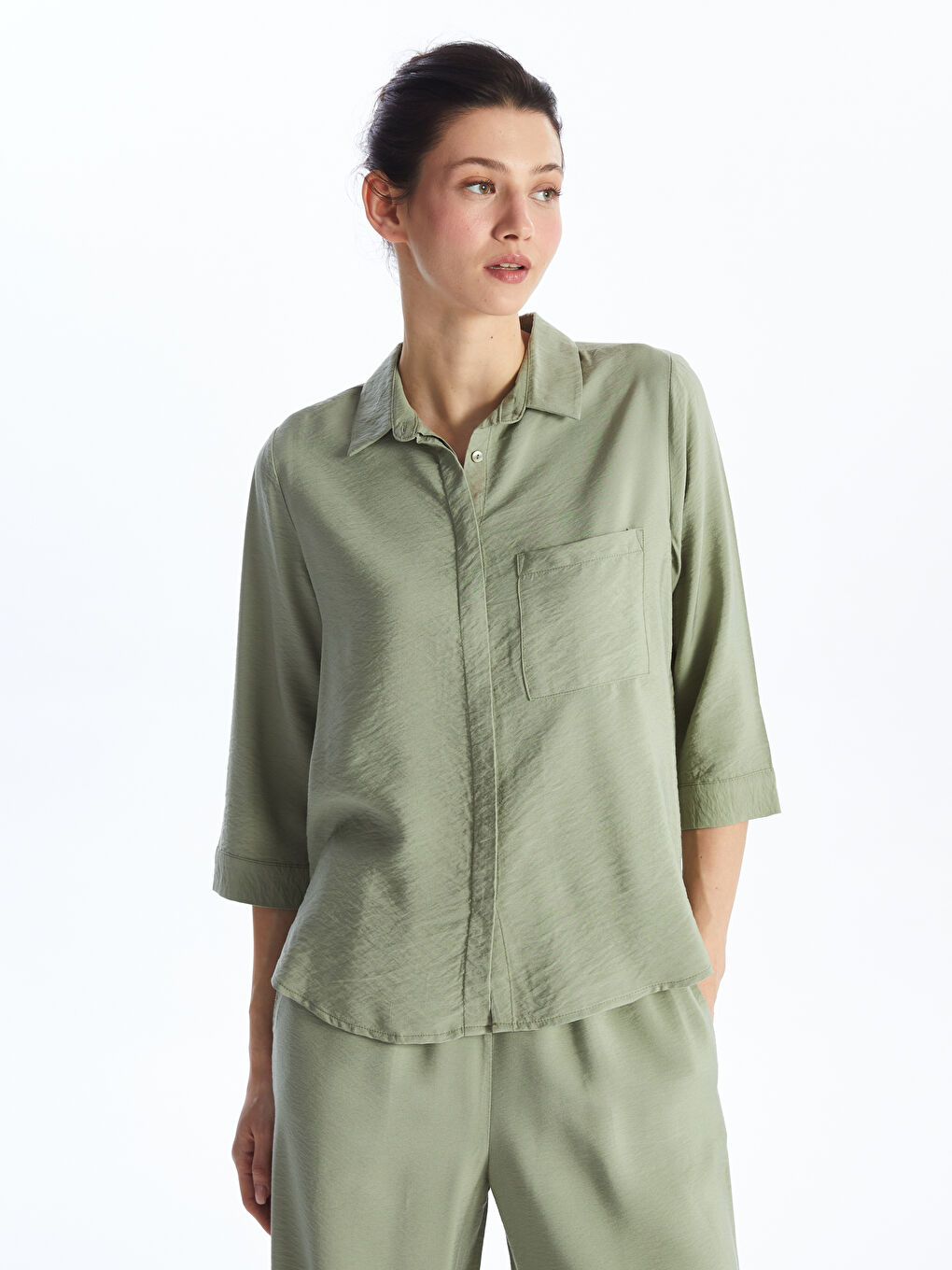 Women's Plain Shirt -S4IO75Z8-YHC