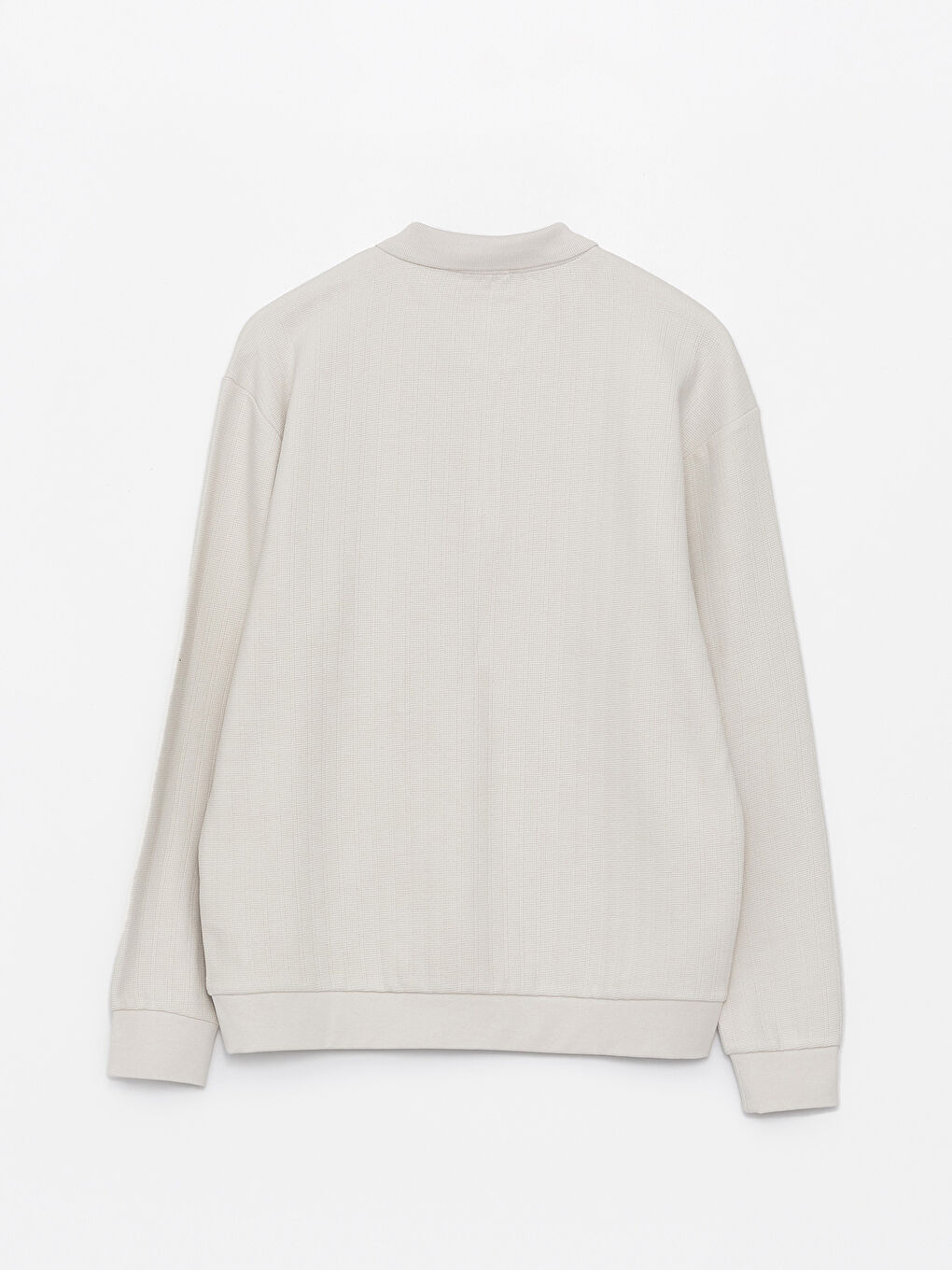 Polo Neck Long Sleeve Men's Sweatshirt -S4IP04Z8-J0B