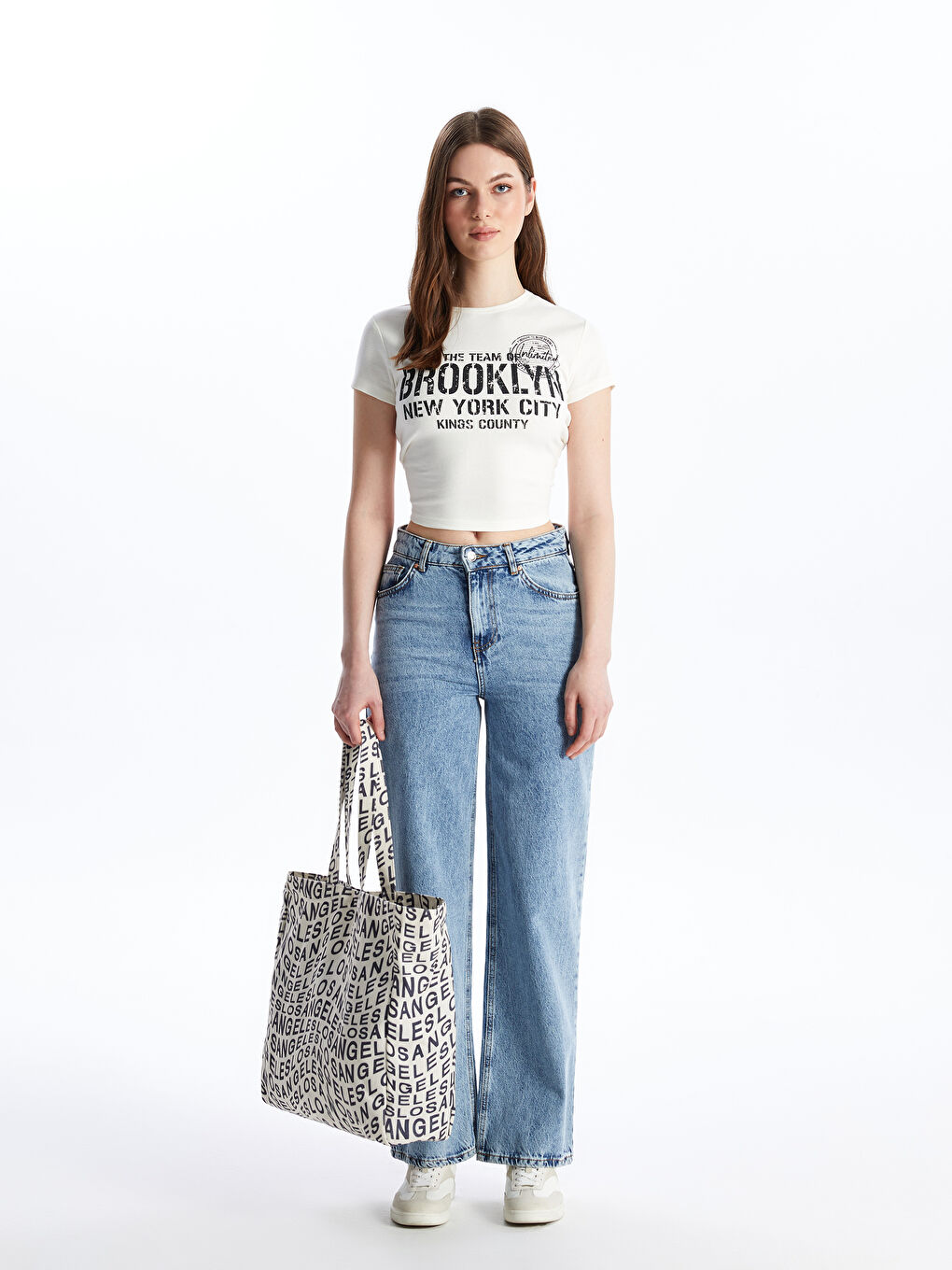 Letter Printed Women's Shoulder Bag -S4IP17Z8-LQJ