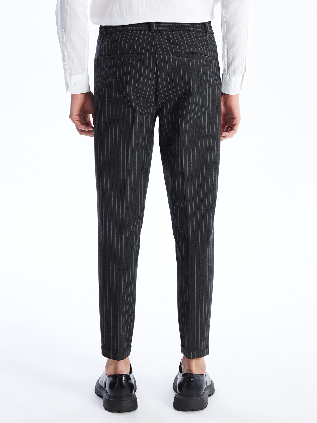 Antrasit Dar Kalıp Erkek Chino Pantolon-4