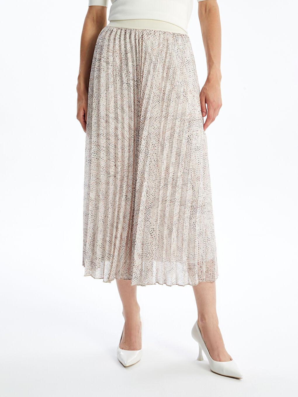 Elastic Waist Comfortable Pattern Patterned Skirt For Women -S4IP25Z8-SWD