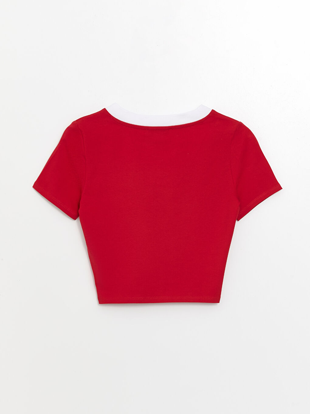 کرۆپ تۆپی چاپکراوی یاخەی V قۆڵ کورت بۆ ژنان-6