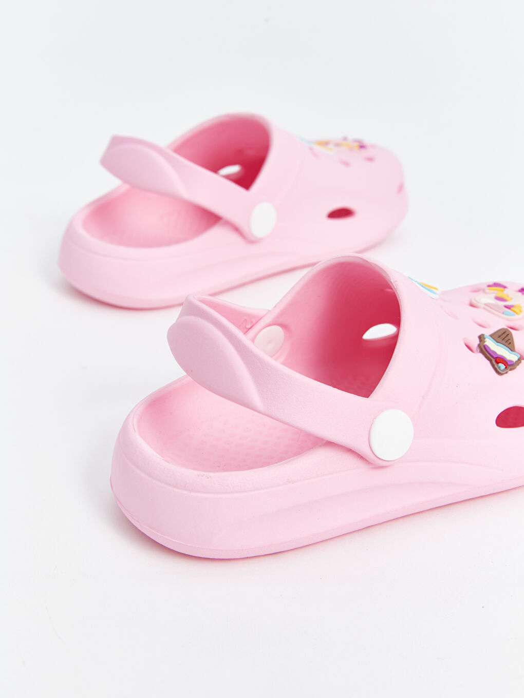 Pembe Baskılı Kız Çocuk Plaj Sandaleti-4