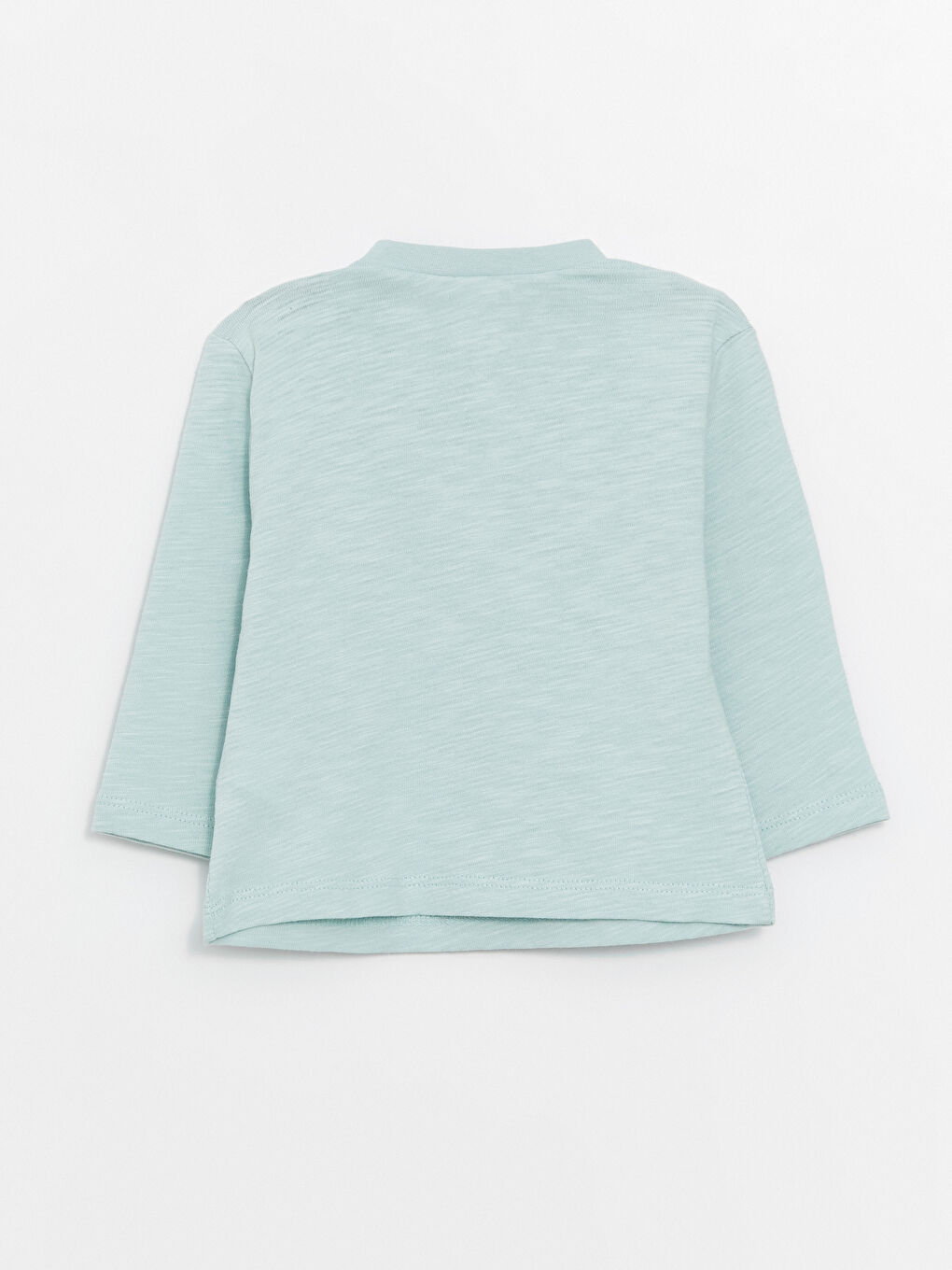 Mavi Bisiklet Yaka Baskılı Uzun Kollu Erkek Bebek Tişört-6