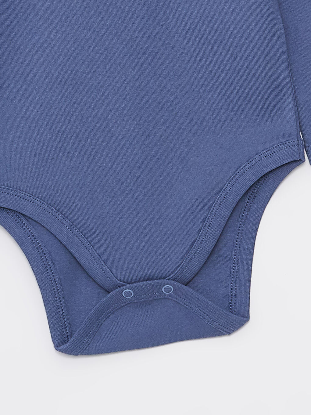 Mavi Bisiklet Yaka Uzun Kollu Erkek Bebek Çıtçıtlı Bodysuit 2'li-6