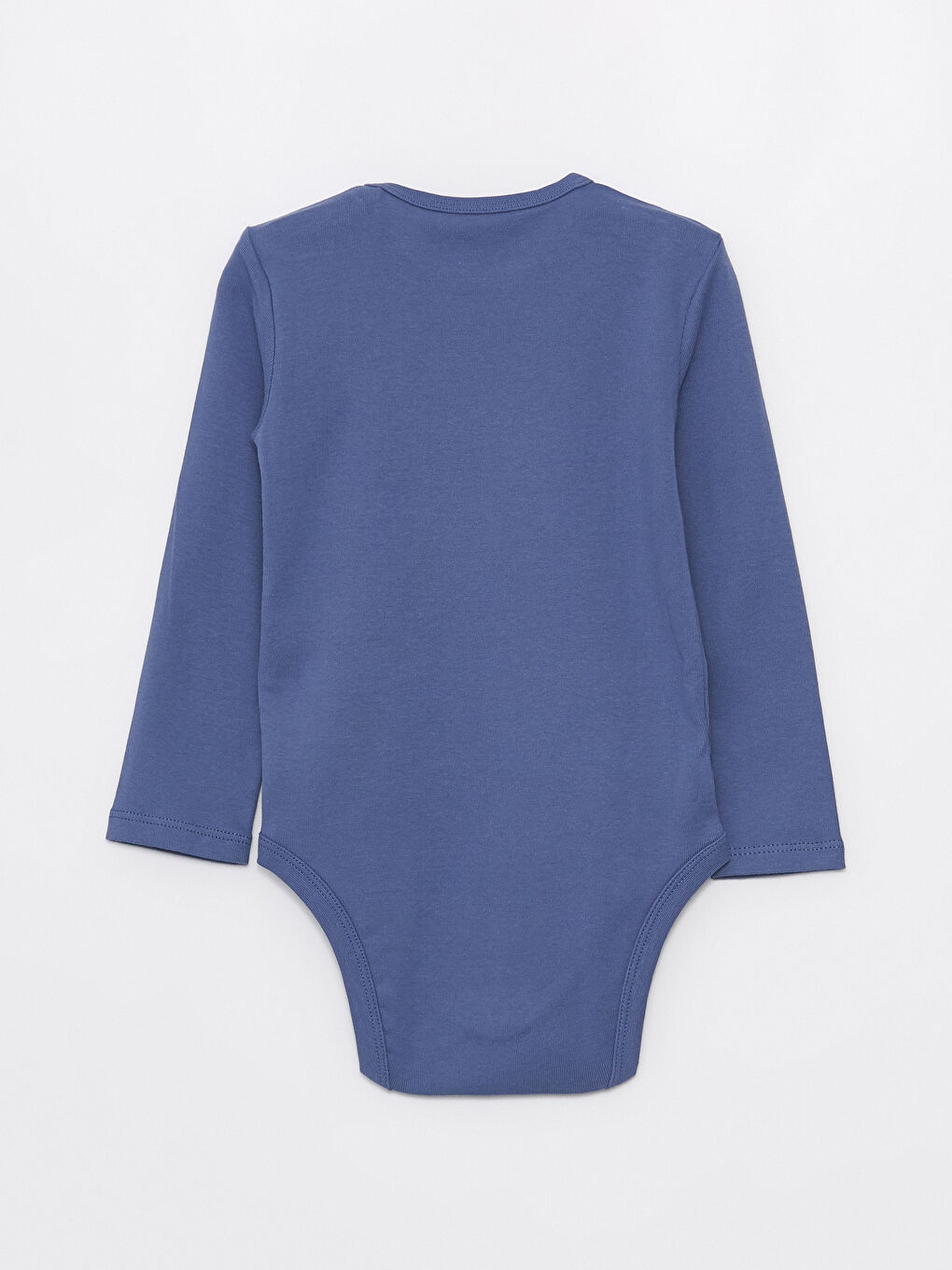 Mavi Bisiklet Yaka Uzun Kollu Erkek Bebek Çıtçıtlı Bodysuit 2'li-7