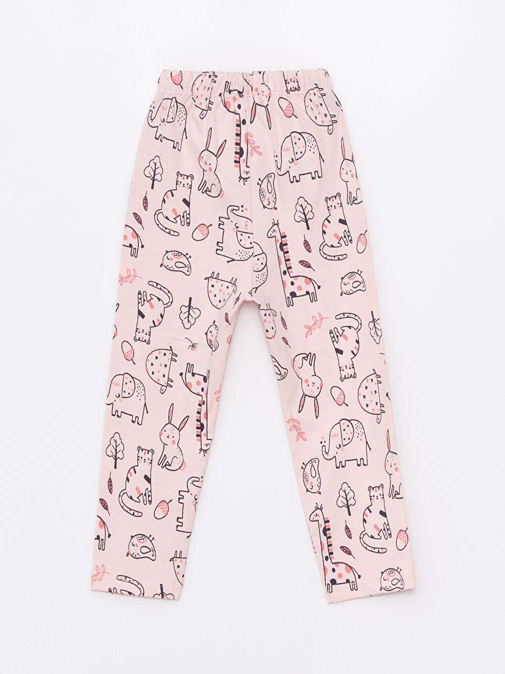 Pembe Bisiklet Yaka Baskılı Kız Bebek Pijama Takımı-7