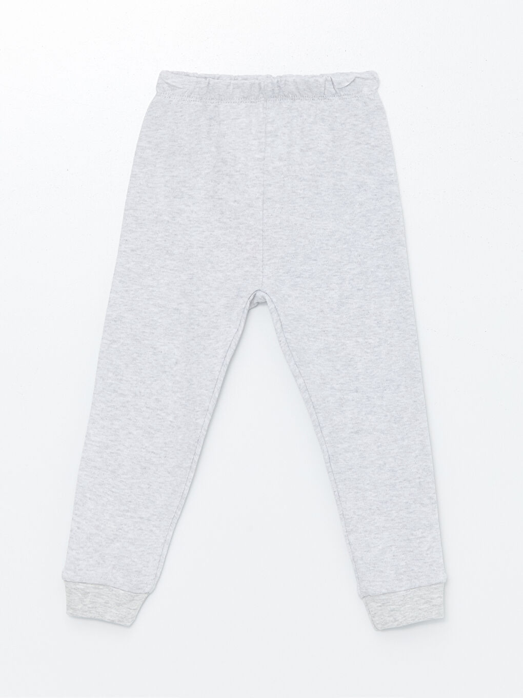 Beyaz Beli Lastikli Erkek Bebek Jogger Eşofman Altı