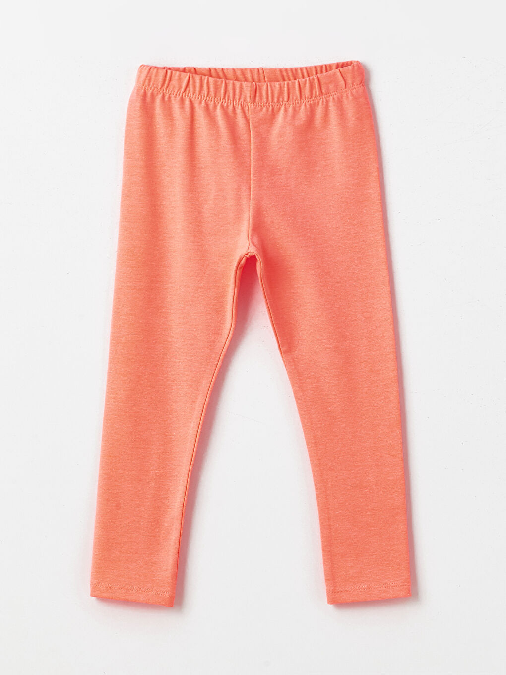 LCW Kids Turuncu Beli Lastikli Basic Kız Bebek Tayt