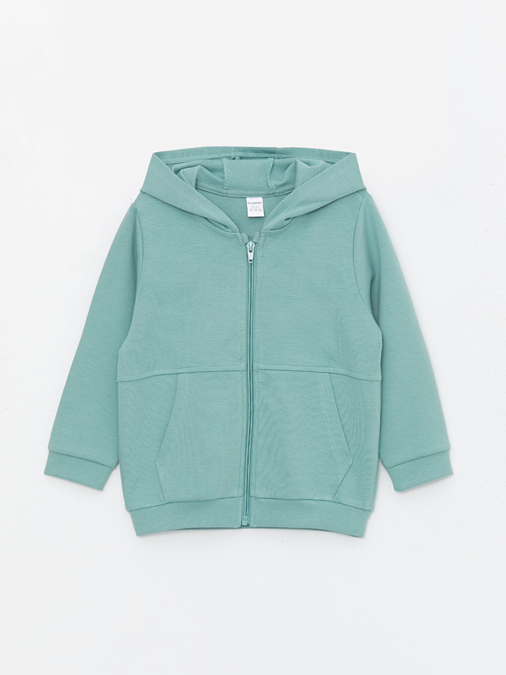 Hooded Long Sleeve Baby Boy Zippered Sweatshirt -S4IR29Z1-GNE