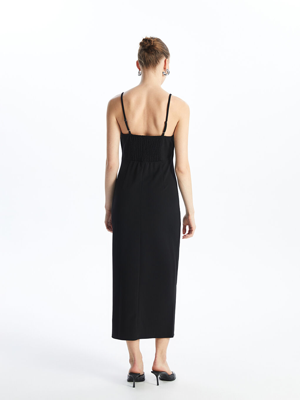 U Neck Plain Strappy Women's Dress -S4IS21Z8-CVL