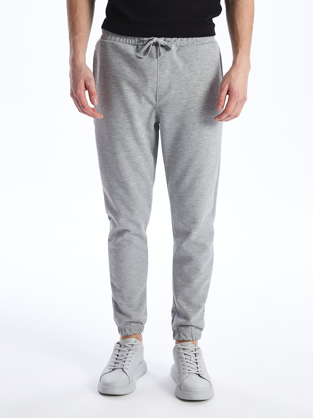 Gri Slim Fit Erkek Jogger Eşofman Altı-2