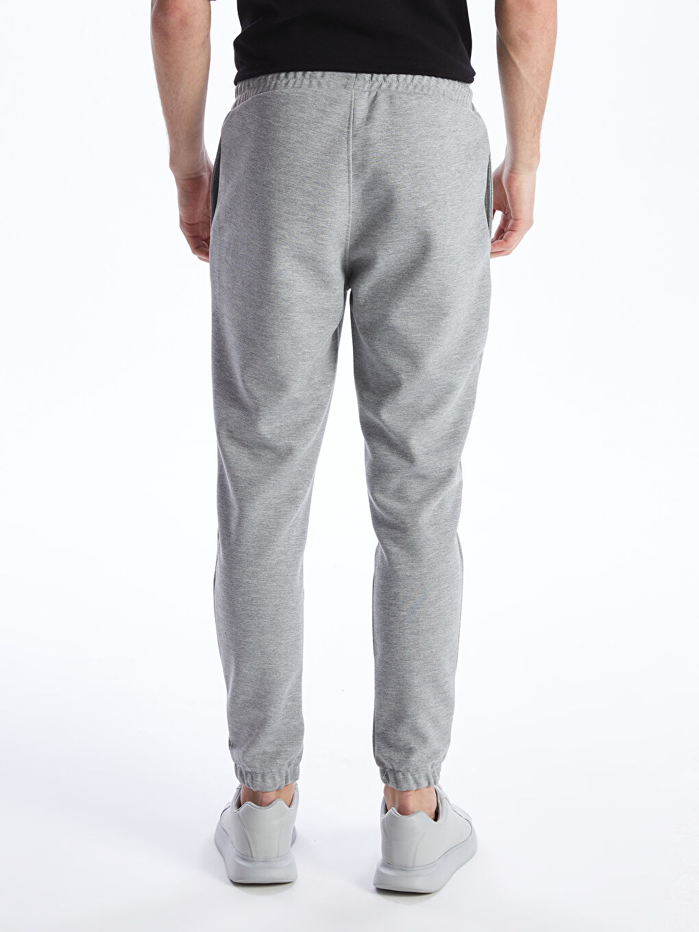 Gri Slim Fit Erkek Jogger Eşofman Altı-3