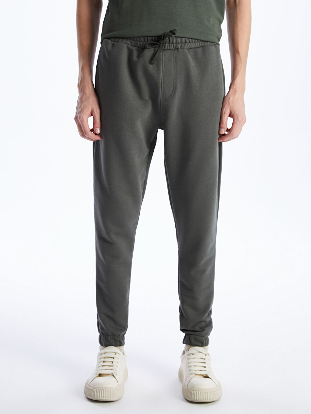 Haki Slim Fit Erkek Jogger Eşofman Altı-1