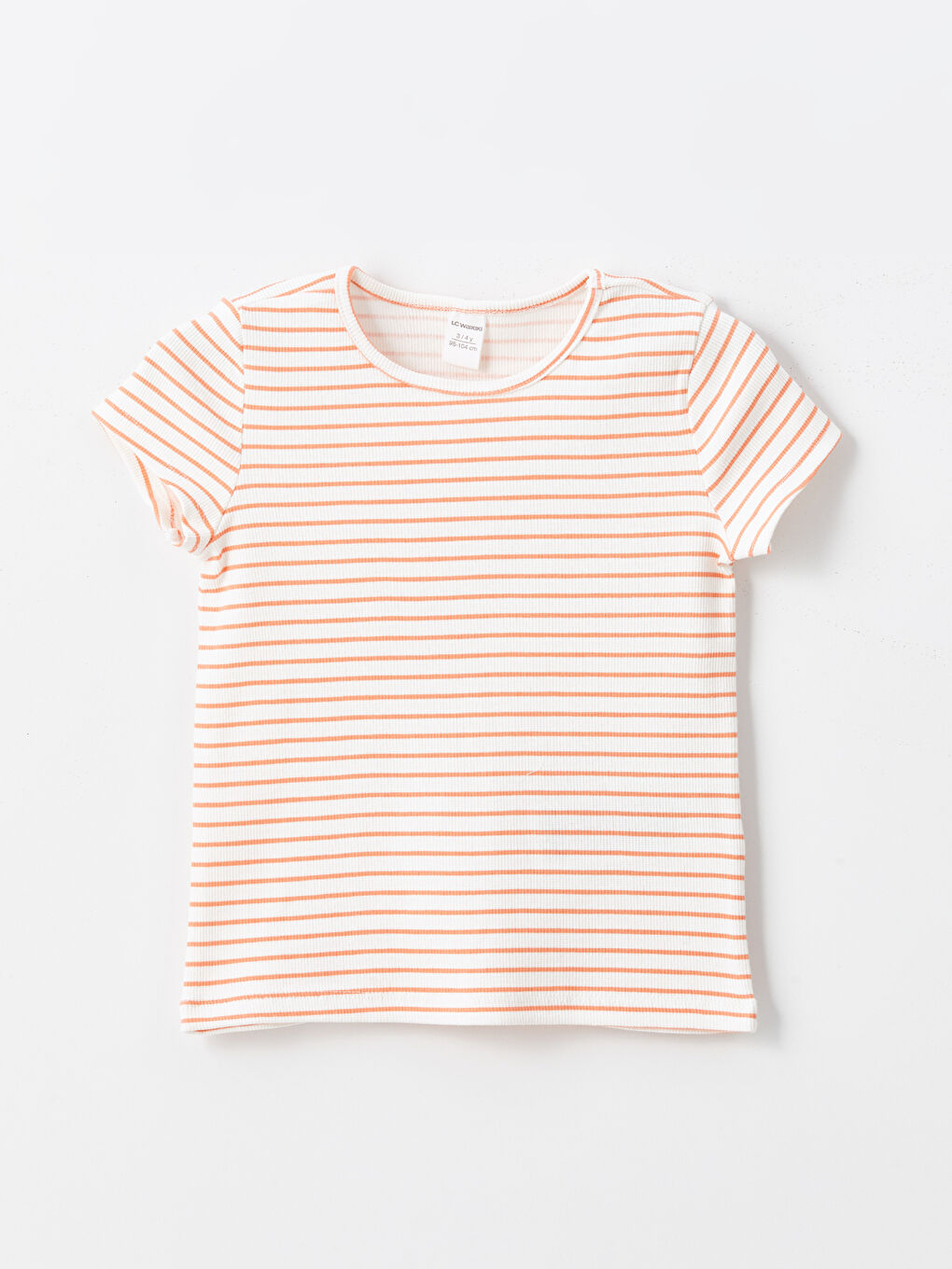 Crew Neck Striped Baby Girls' T-Shirt 3-Pack-1