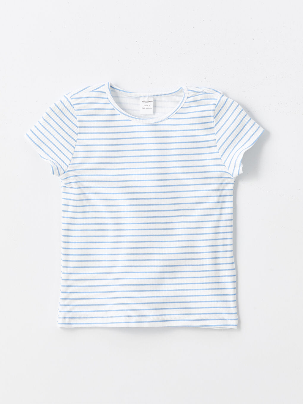 Crew Neck Striped Baby Girls' T-Shirt 3-Pack-3