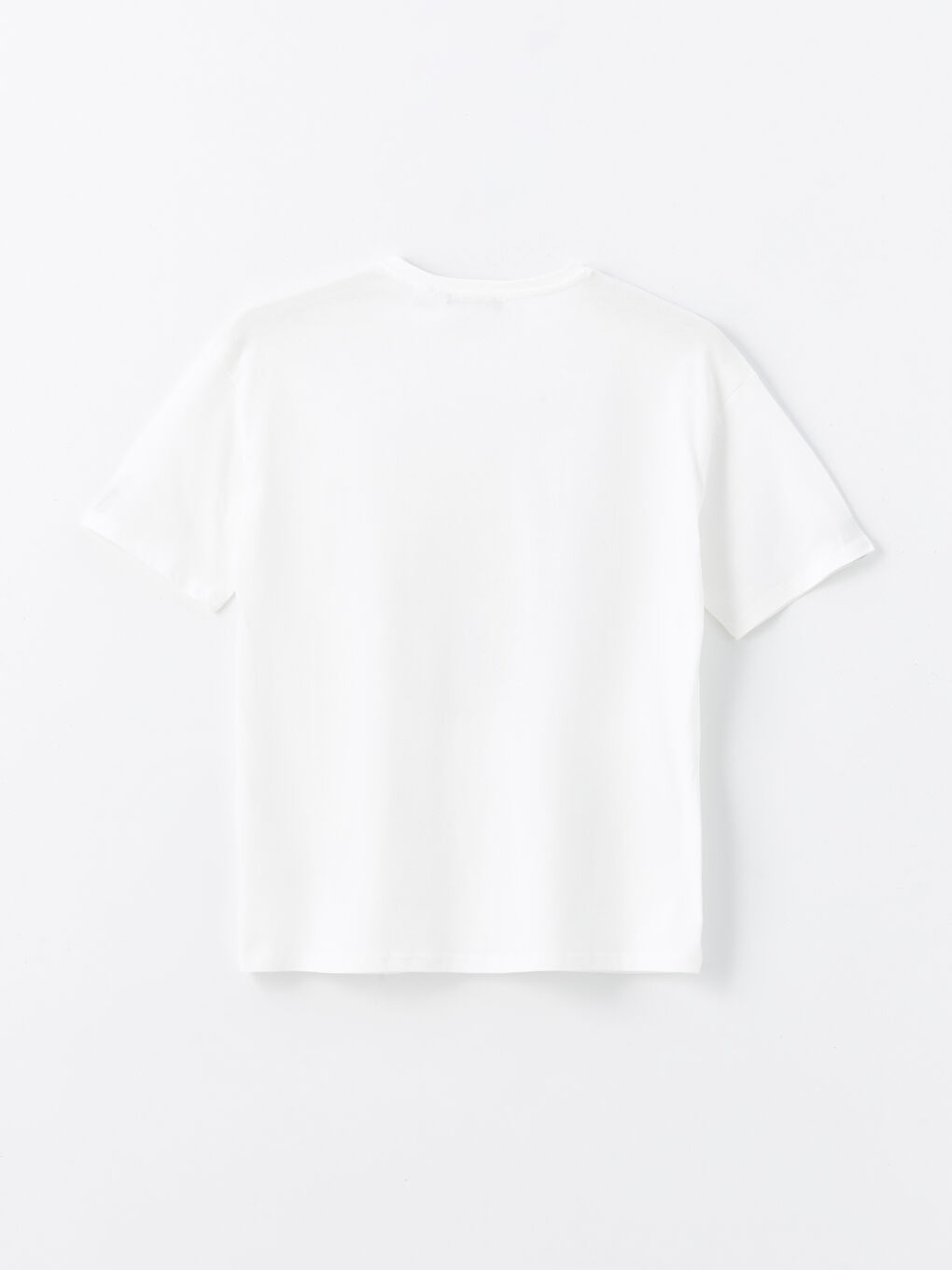 Beyaz Bisiklet Yaka Tom & Jerry Baskılı Kadın Tişört-6