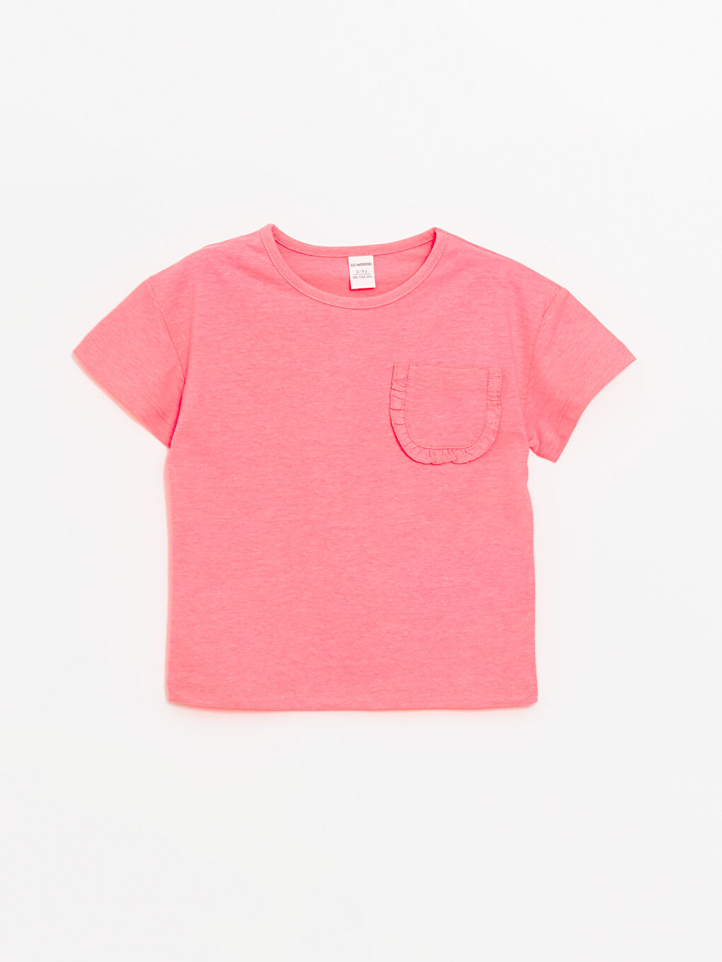 Crew Neck Short Sleeve Basic Baby Girl T-Shirt -S4IU43Z1-SSF