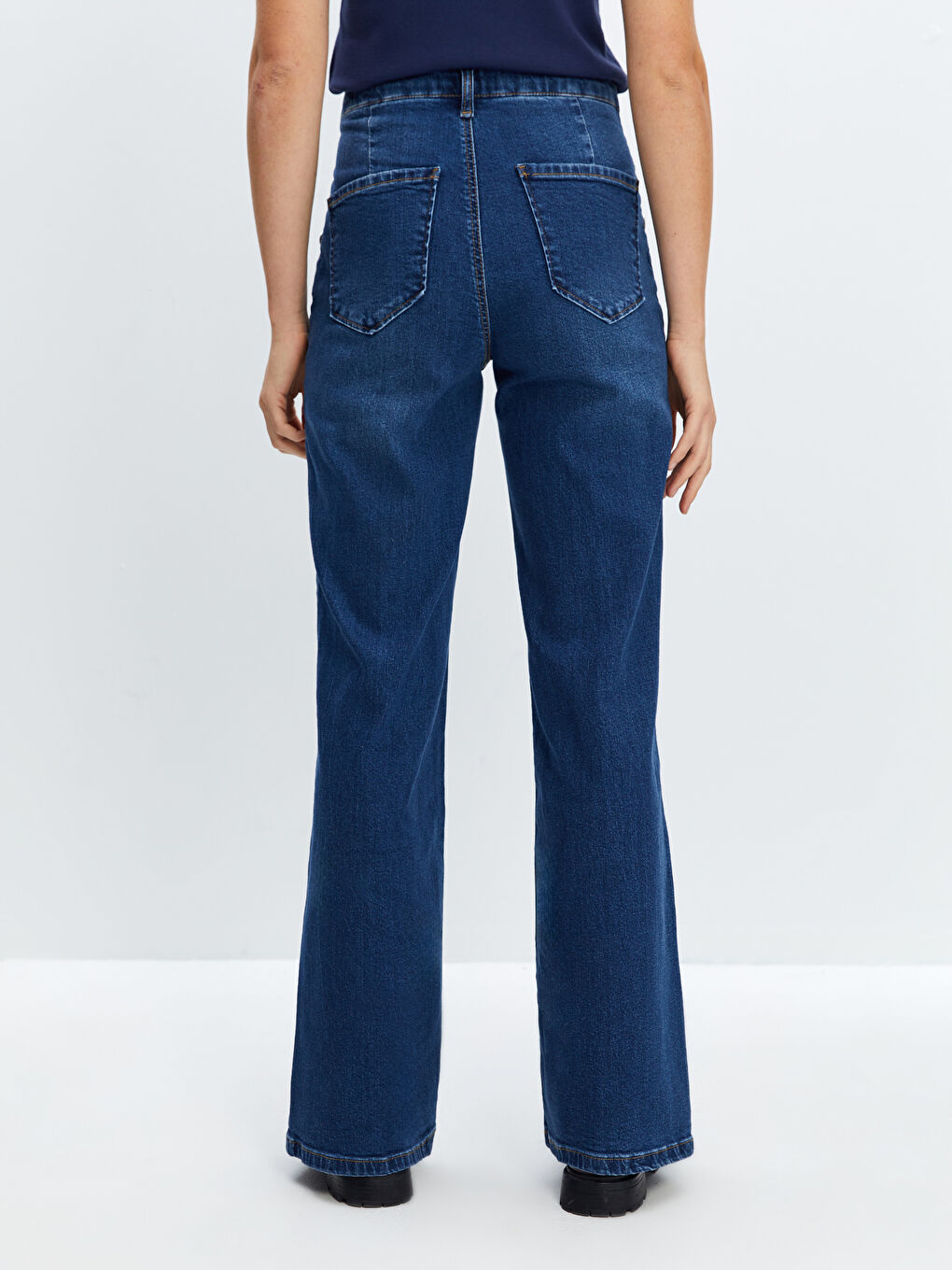 Jean Jambe Large pour Femmes-3