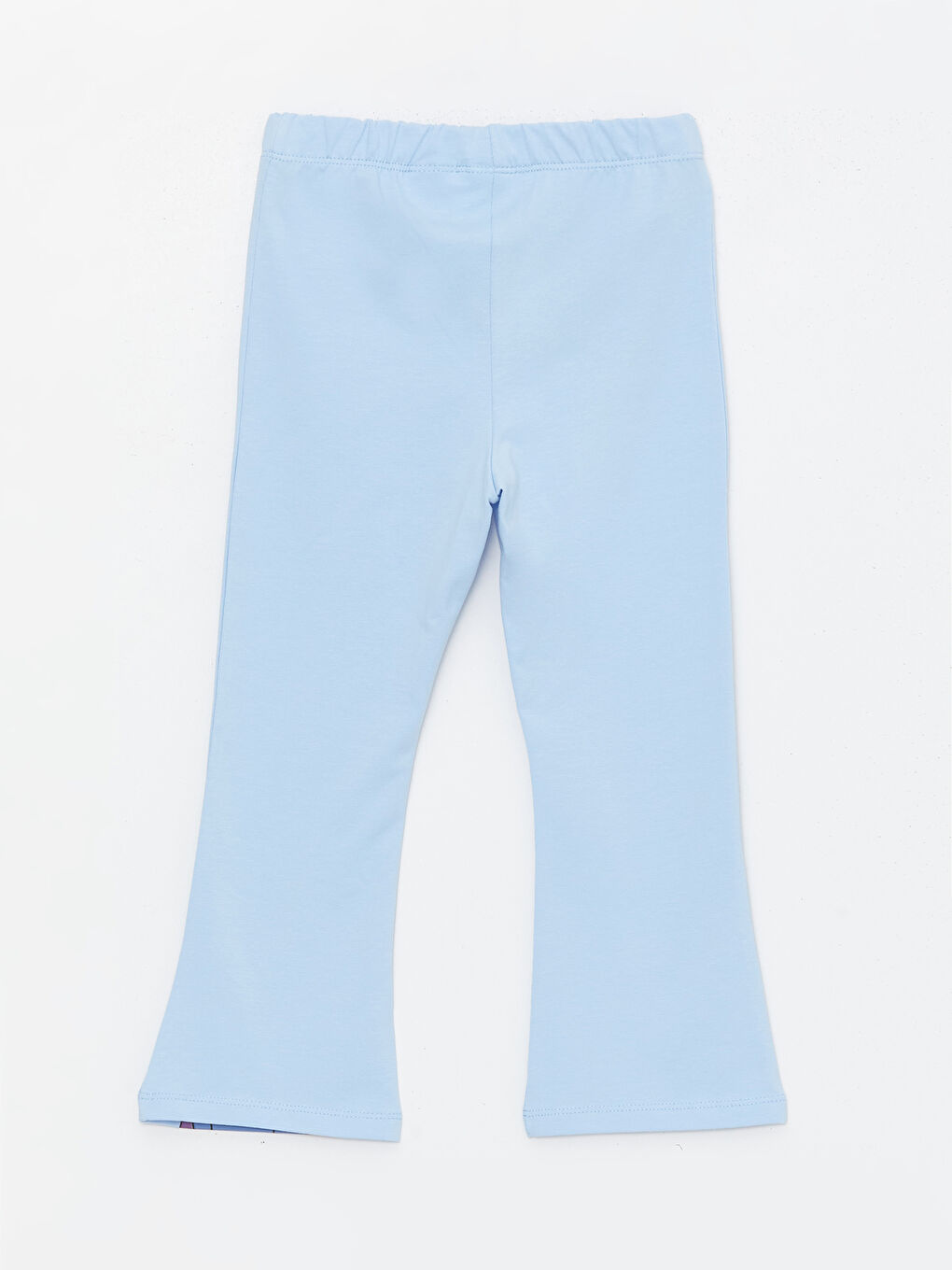 Pembe Beli Lastikli Elsa Baskılı Kız Bebek Tayt Pantolon-2