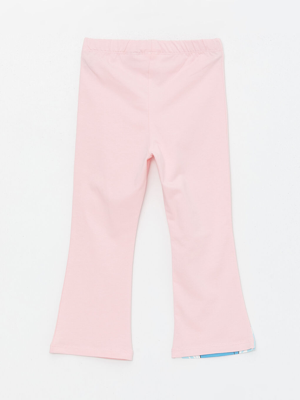 Pembe Beli Lastikli Elsa Baskılı Kız Bebek Tayt Pantolon-4
