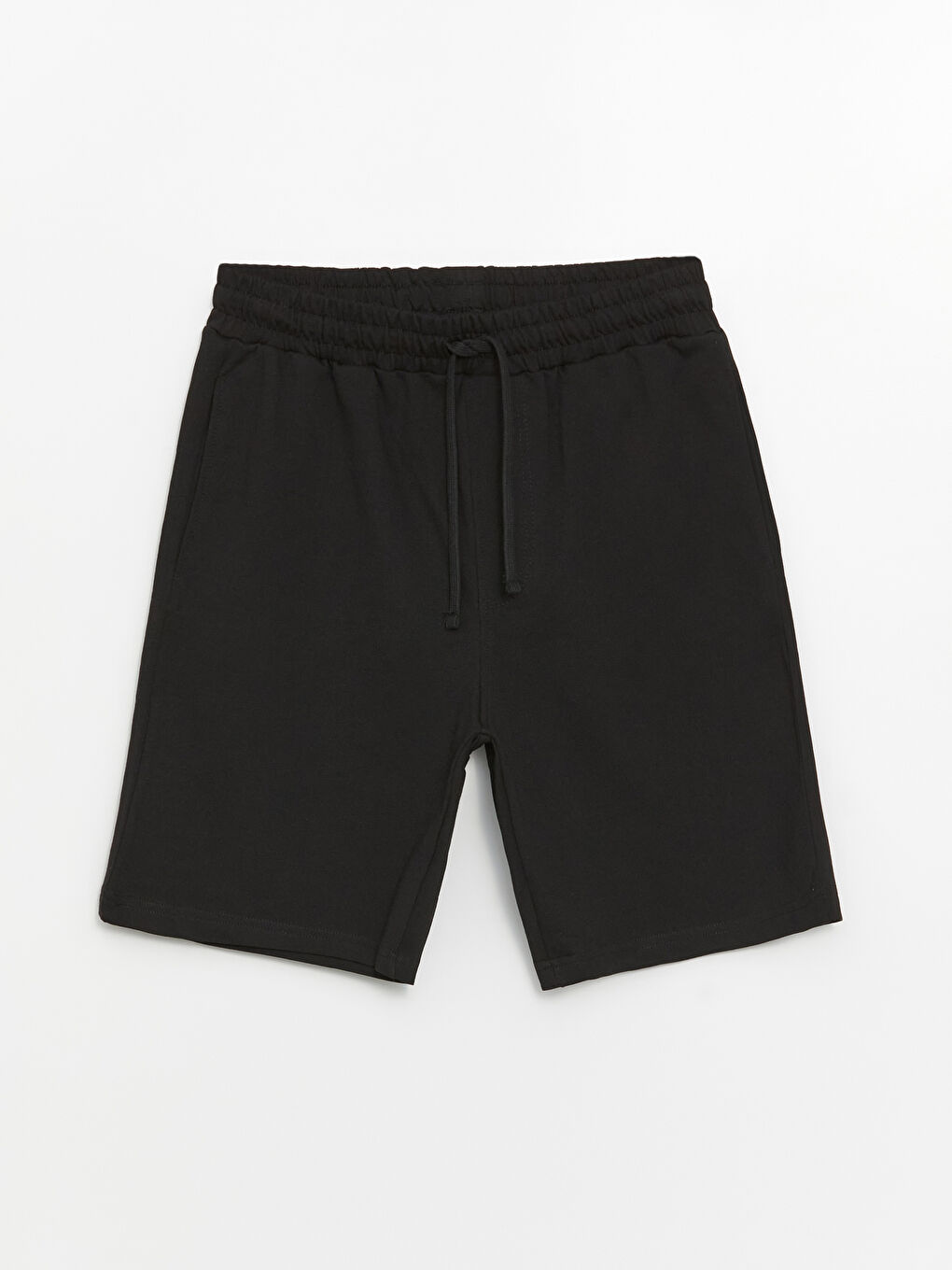 Siyah Slim Fit Erkek Şort-5