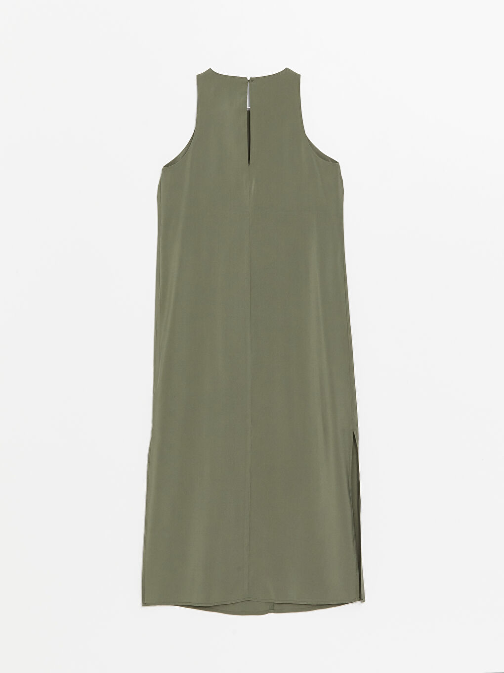 LCW Vision Women's Crew Neck Plain Dress -S4IV24Z8-YCH
