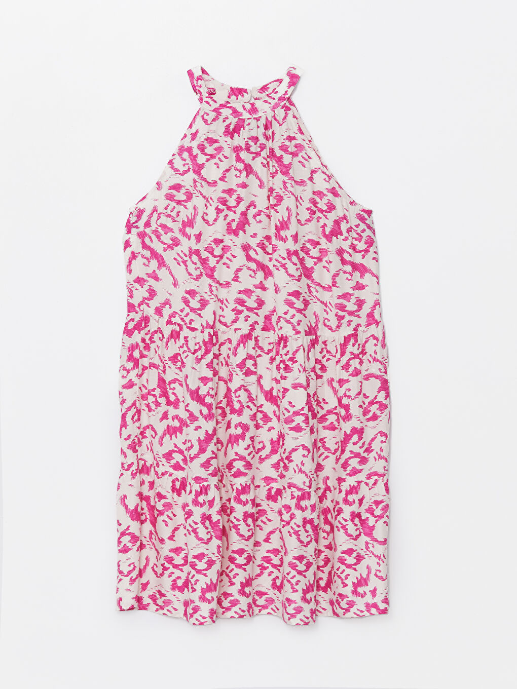 Halter Neck Patterned Women's Dress -S4IV38Z8-LU7