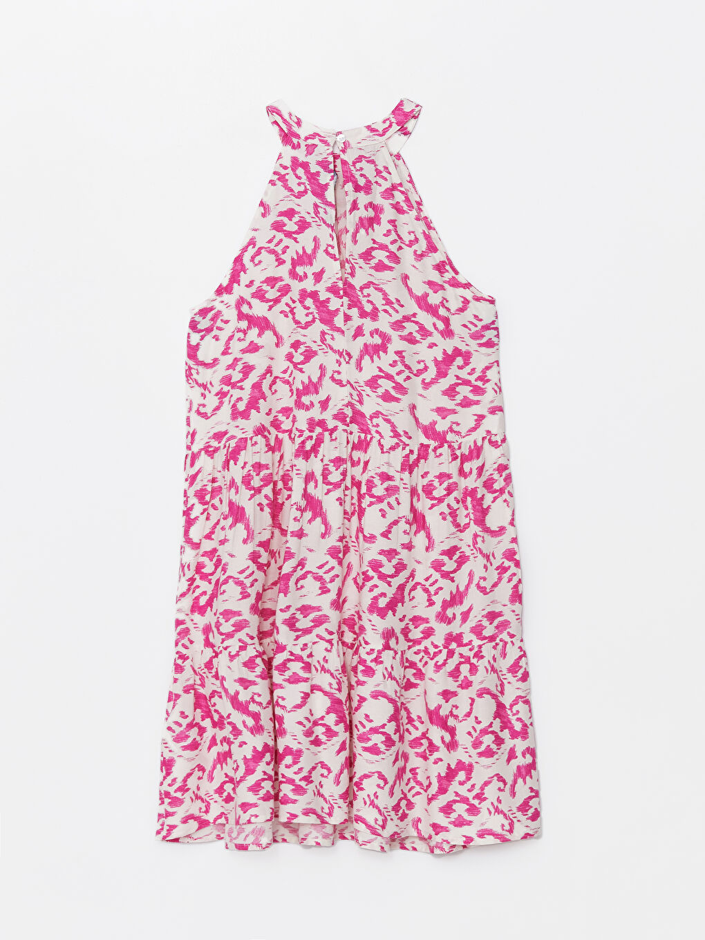 Halter Neck Patterned Women's Dress -S4IV38Z8-LU7