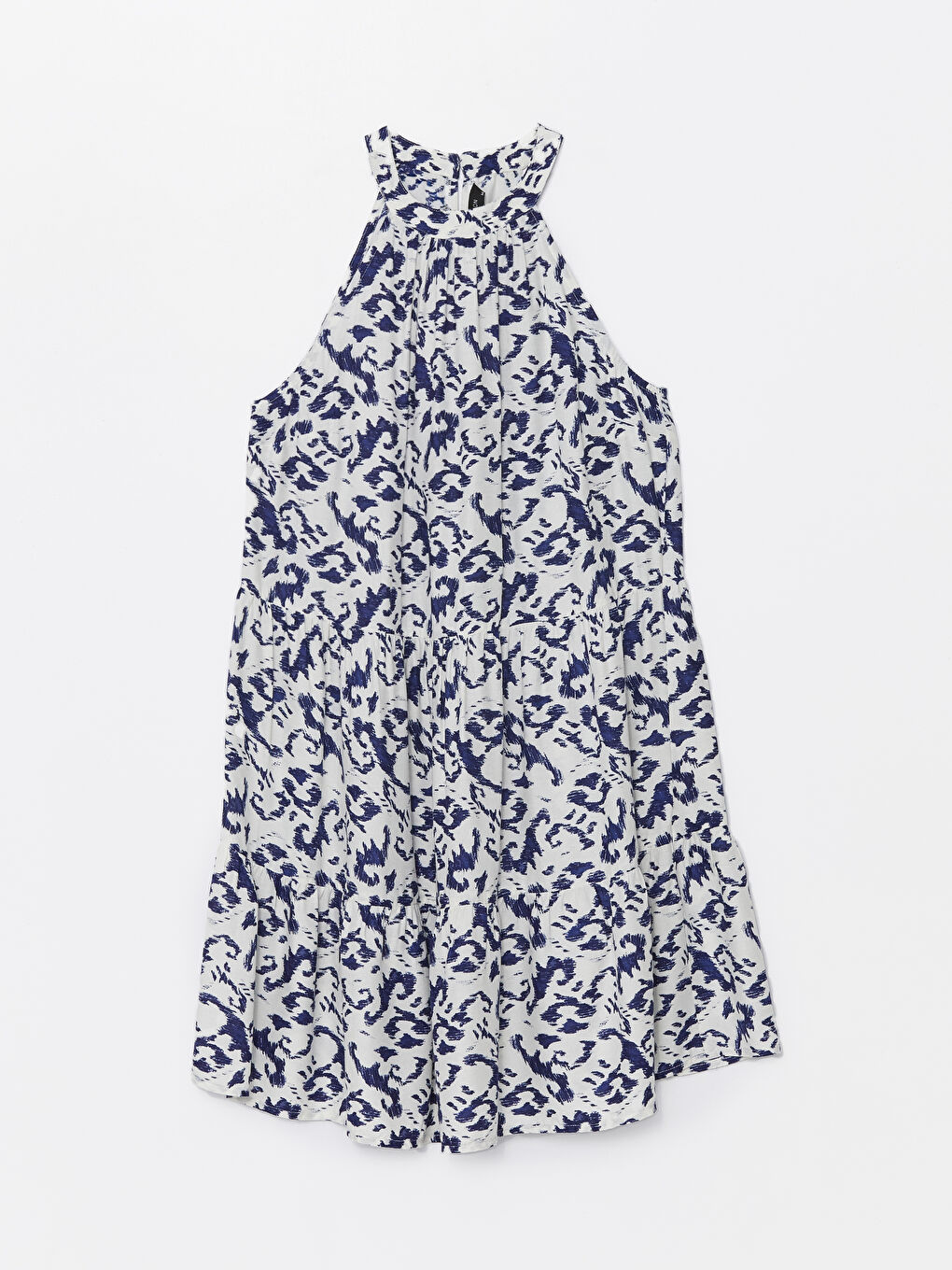 Halter Neck Patterned Women's Dress -S4IV38Z8-VE4