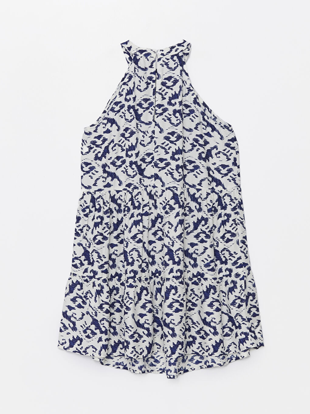 Halter Neck Patterned Women's Dress -S4IV38Z8-VE4