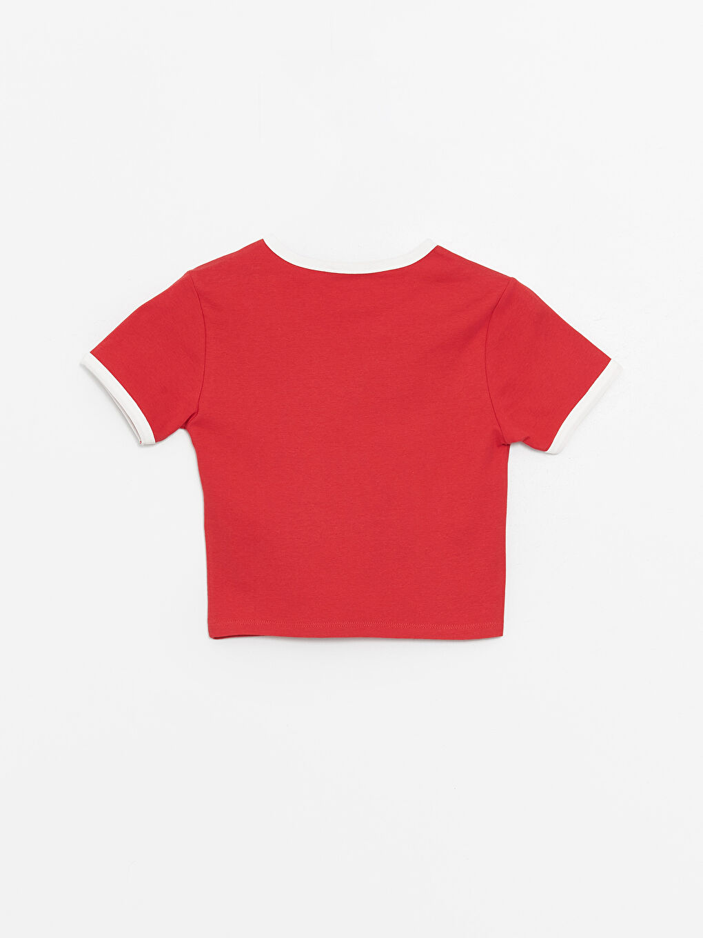 Crew Neck Printed Short Sleeve Crop Women's T-Shirt -S4IV44Z8-H0P