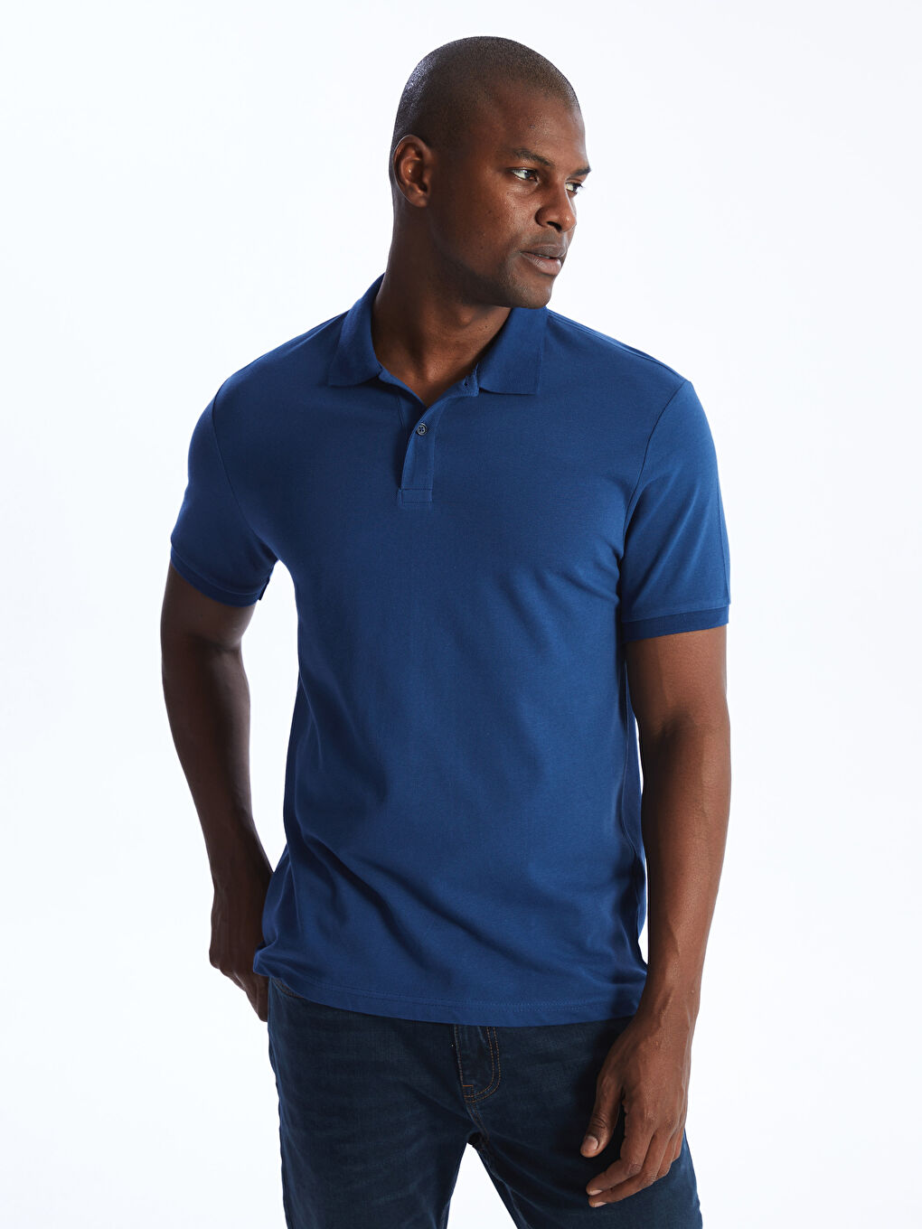 Tricou cu Guler Polo și Mânecă Scurtă pentru Bărbați-1