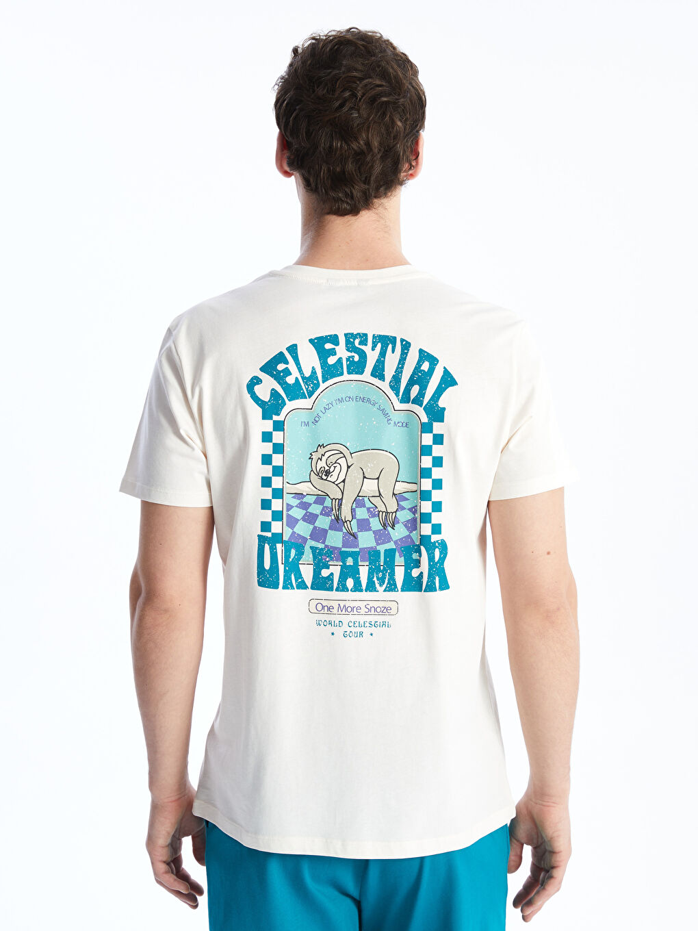 Ekru Standart Kalıp Erkek Pijama Takımı-4